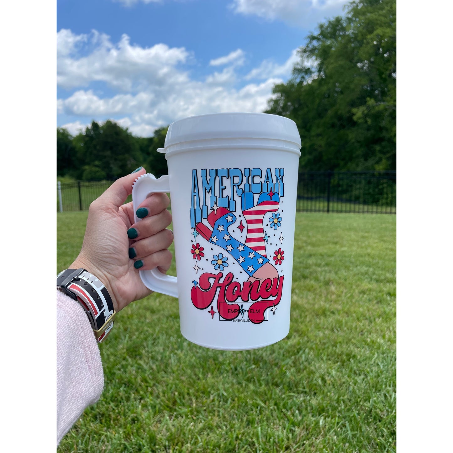 American Honey 34 oz Mega Mug in White