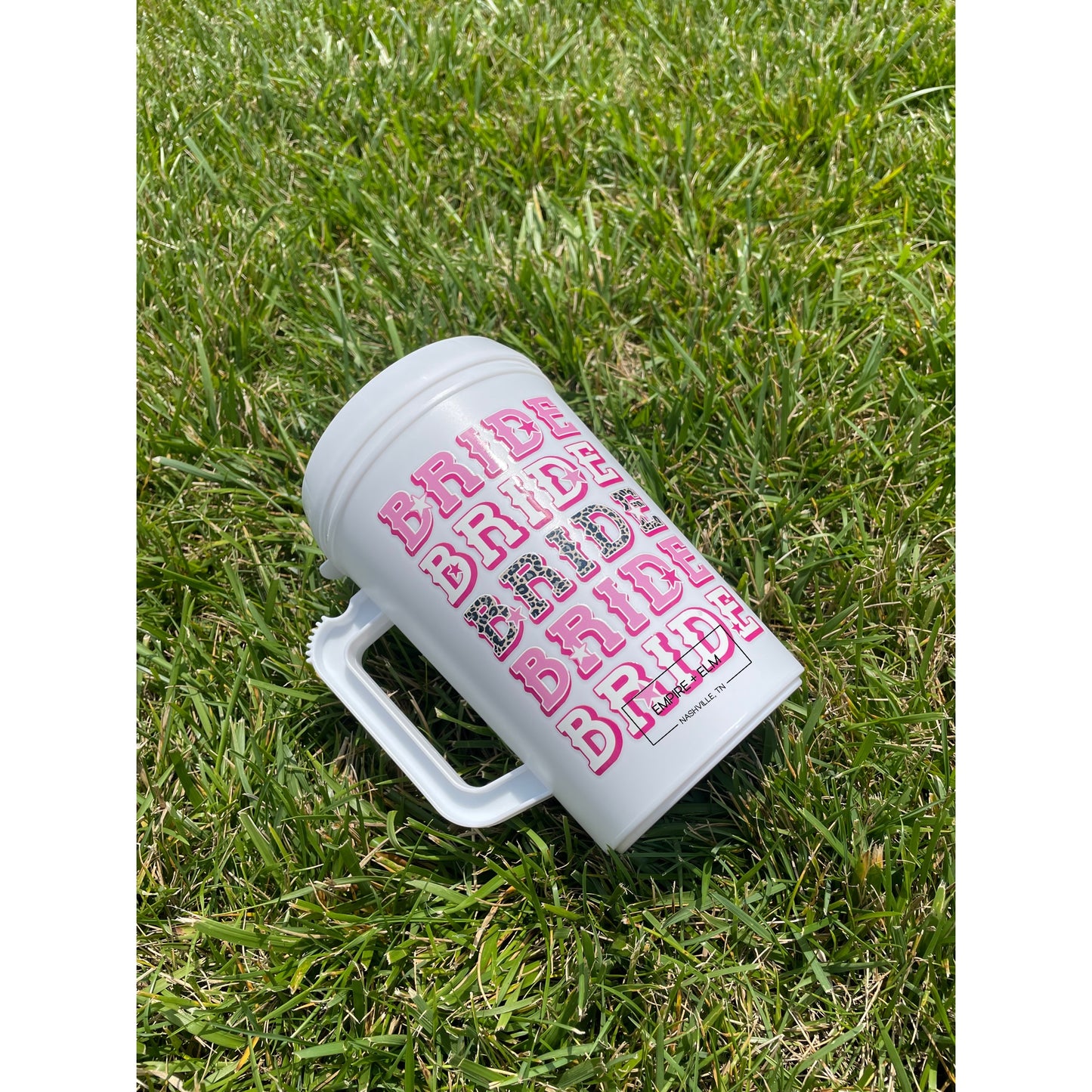 Bride Stacked 34 oz Mega Mug in White