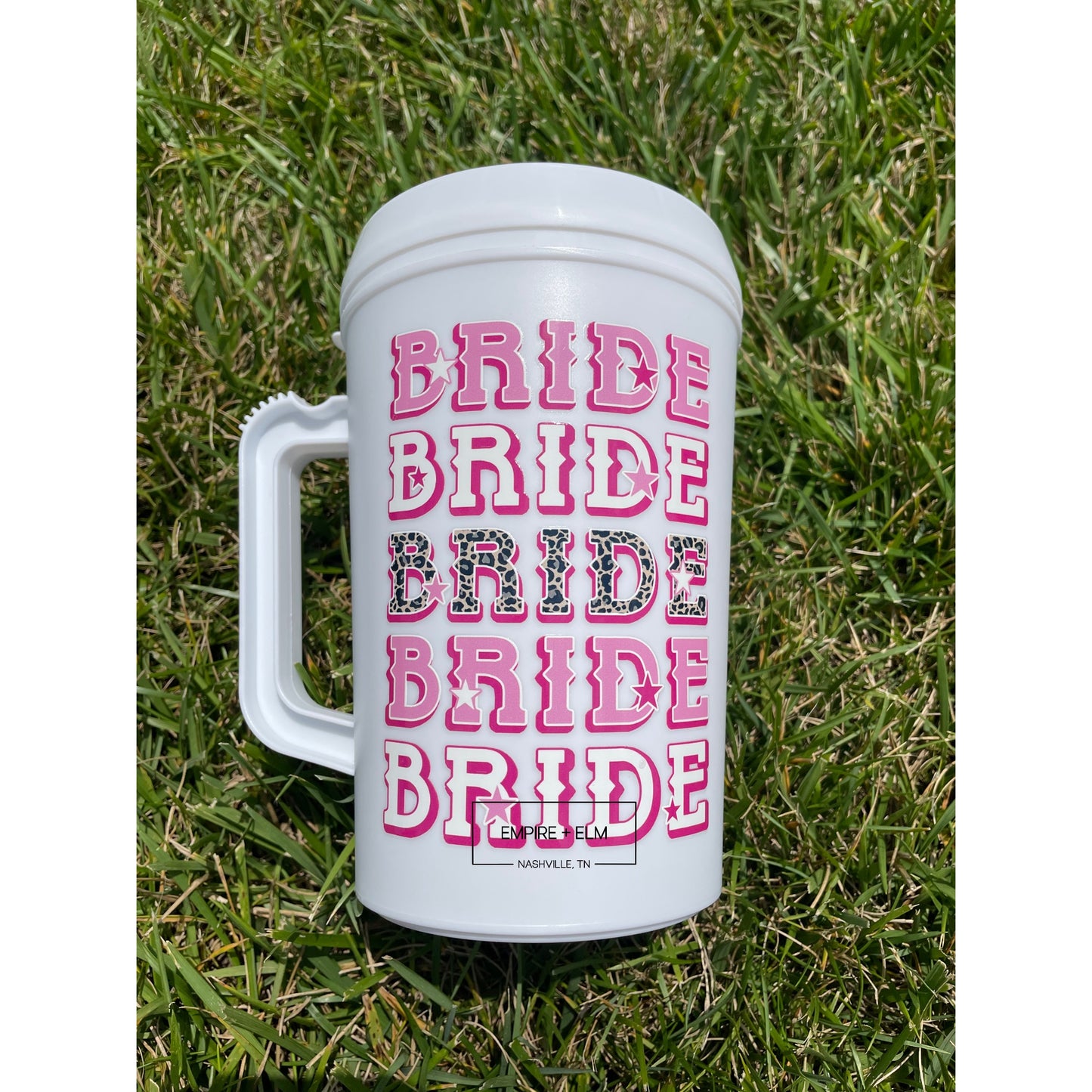 Bride Stacked 34 oz Mega Mug in White