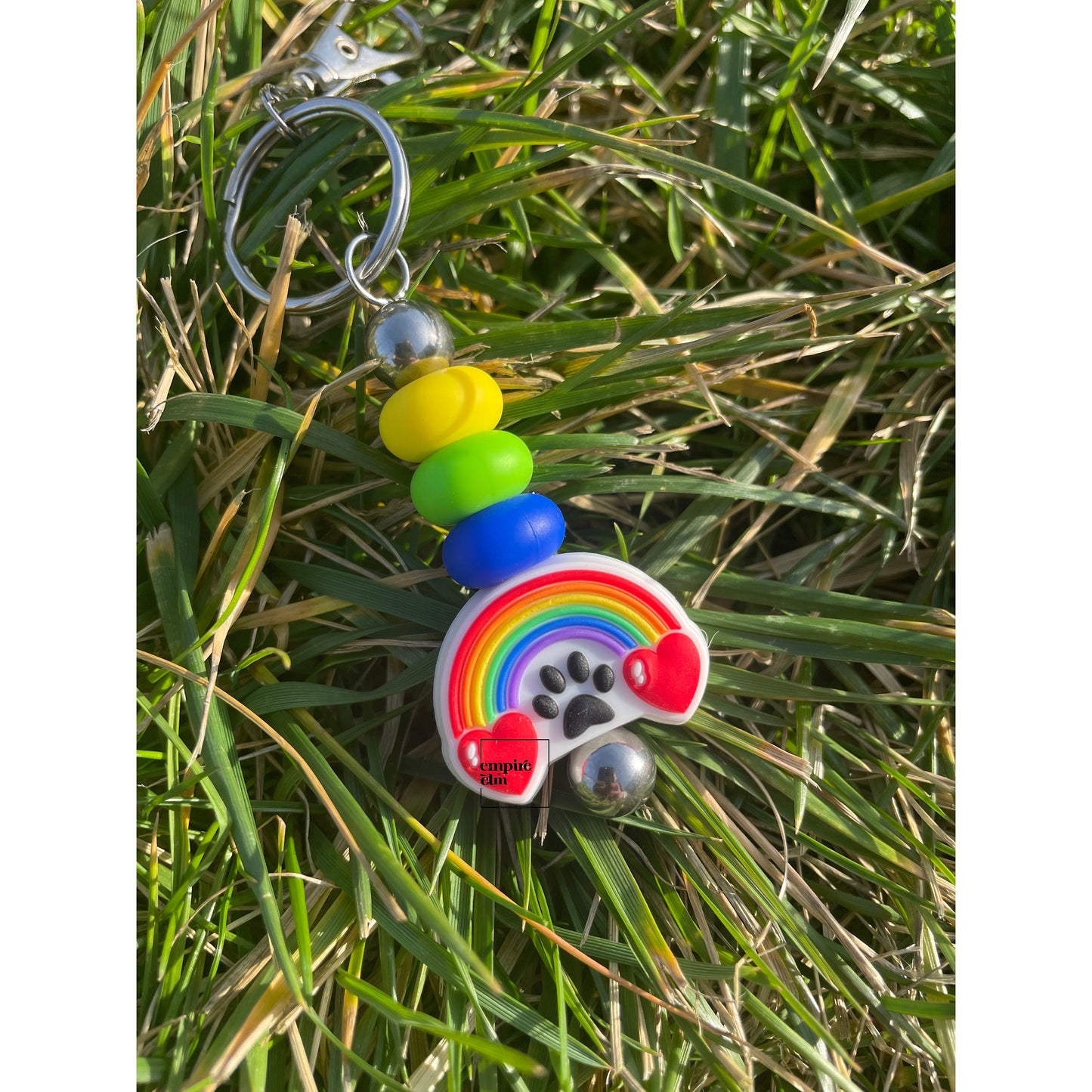 Rainbow Bridge Keychain, mom, dog, cat, pet, bereavement, passing