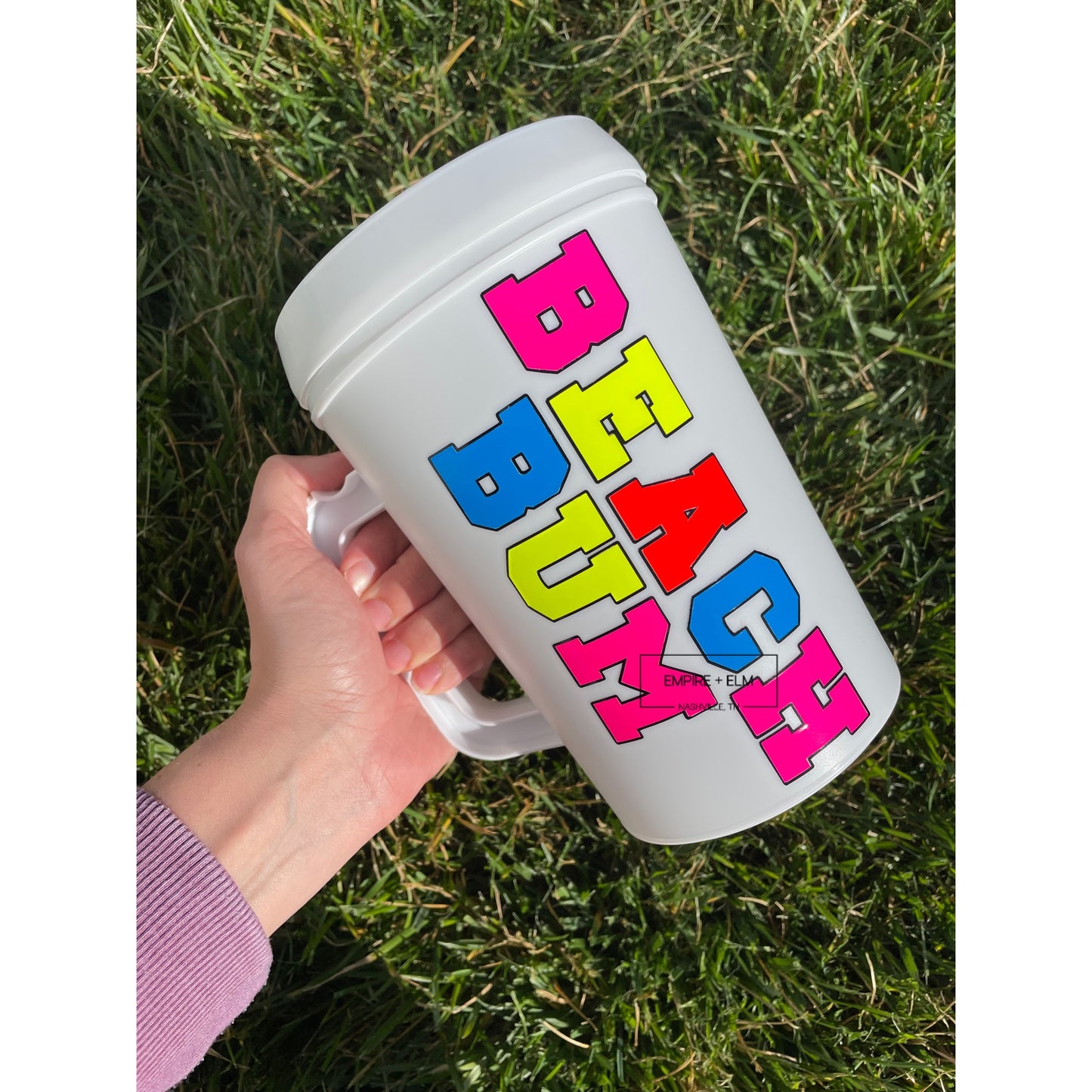 Beach Bum 34oz Mega Mug in White