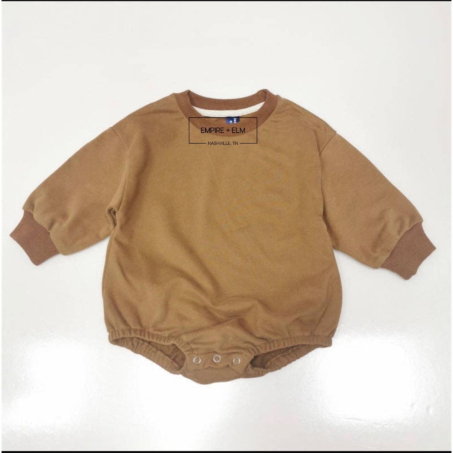 Crewneck Bubble Sweater Onesies-Blank