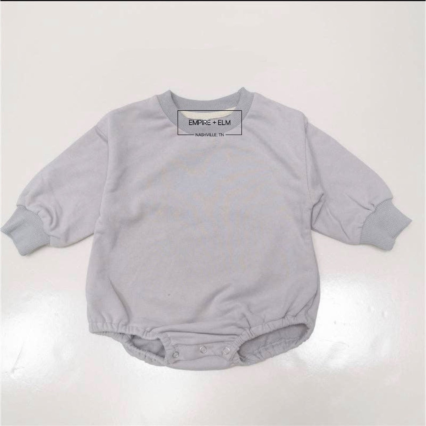 Crewneck Bubble Sweater Onesies-Blank