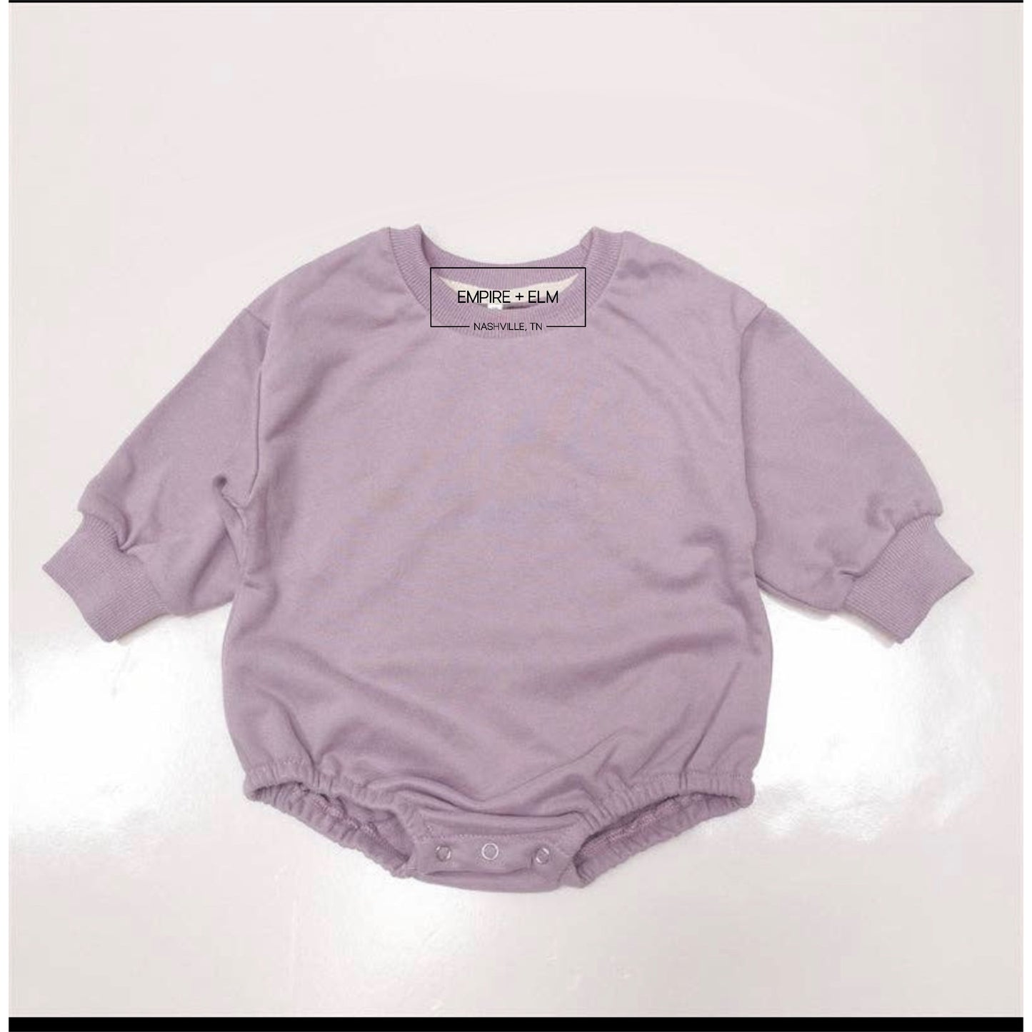 Crewneck Bubble Sweater Onesies-Blank