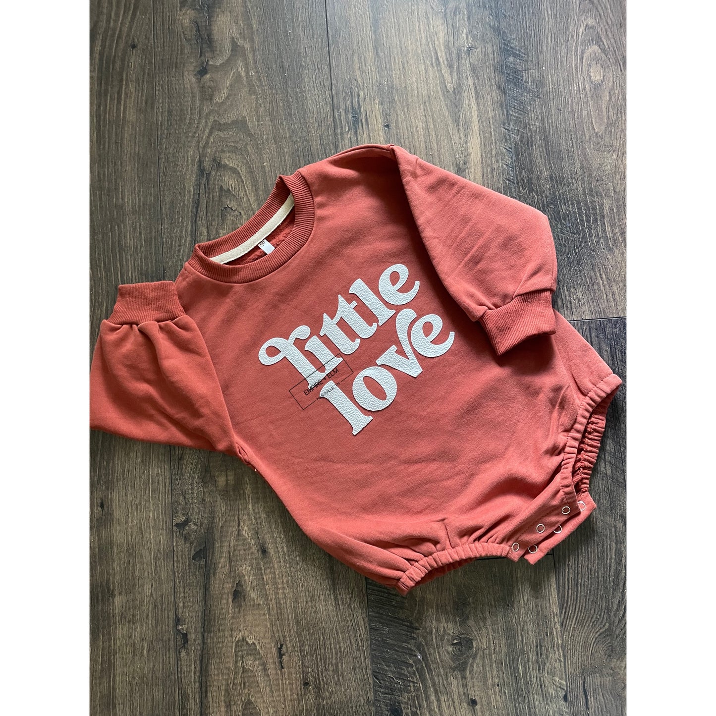 “Little Love” Crewneck Bubble Sweater Onesie