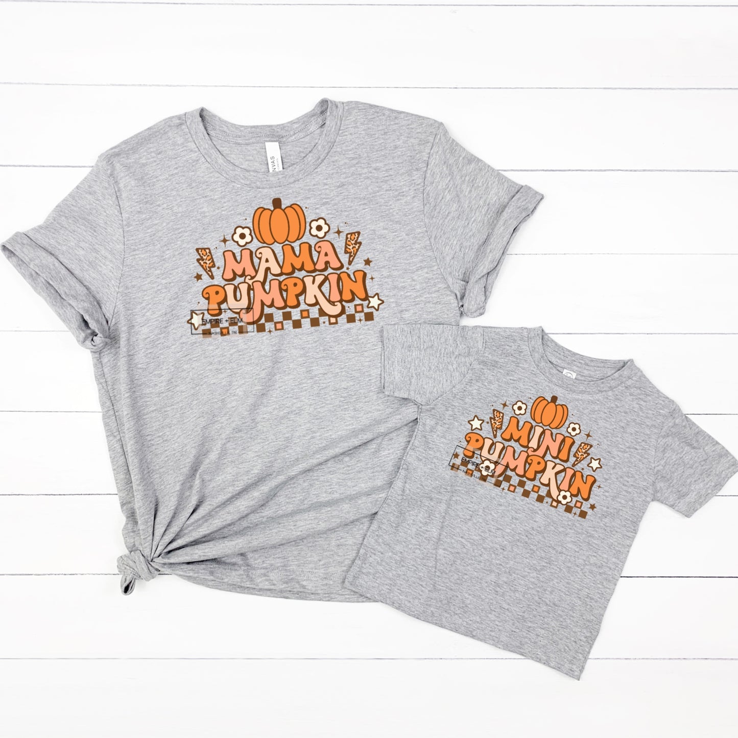 Retro Mama Pumpkin T-Shirt