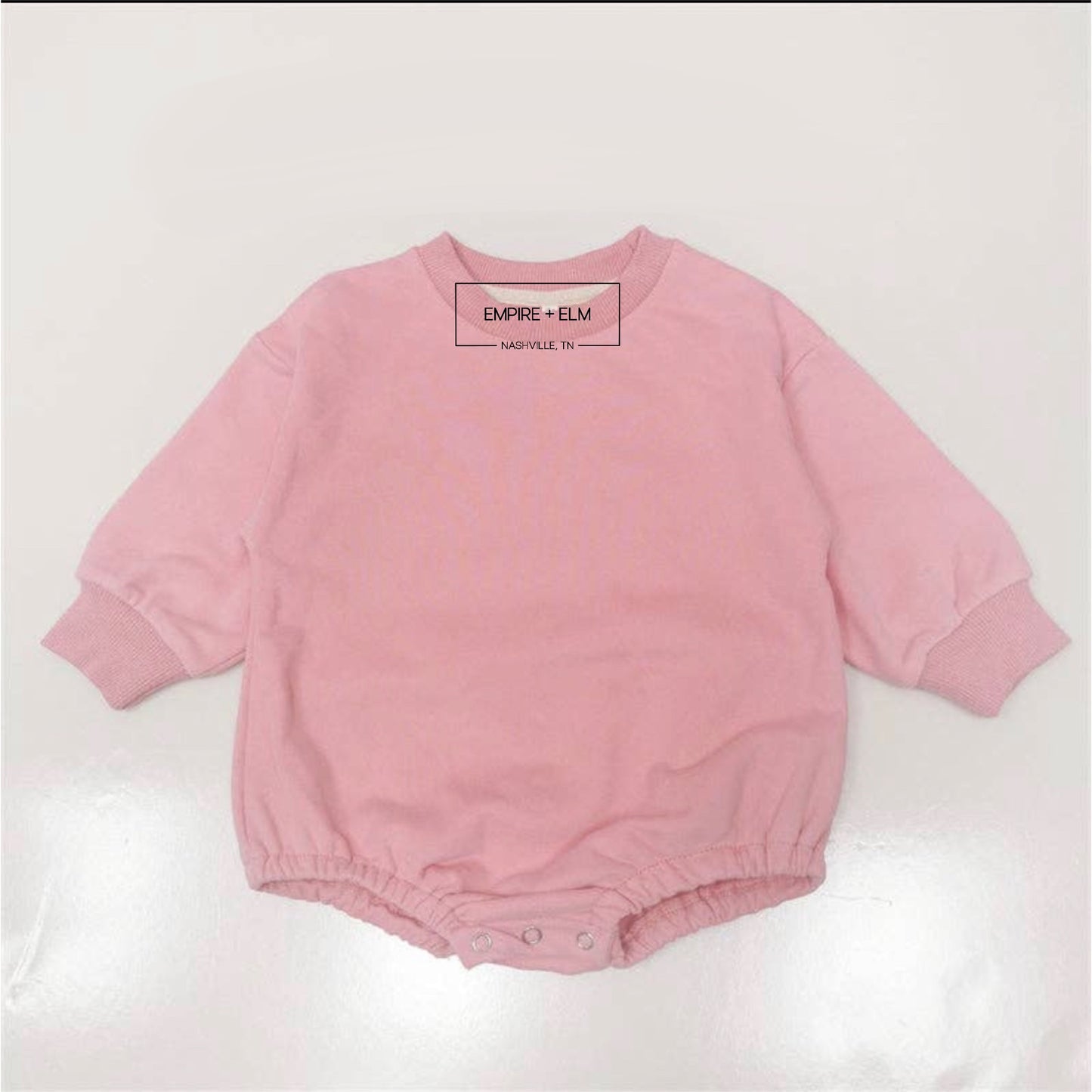 Crewneck Bubble Sweater Onesies-Blank