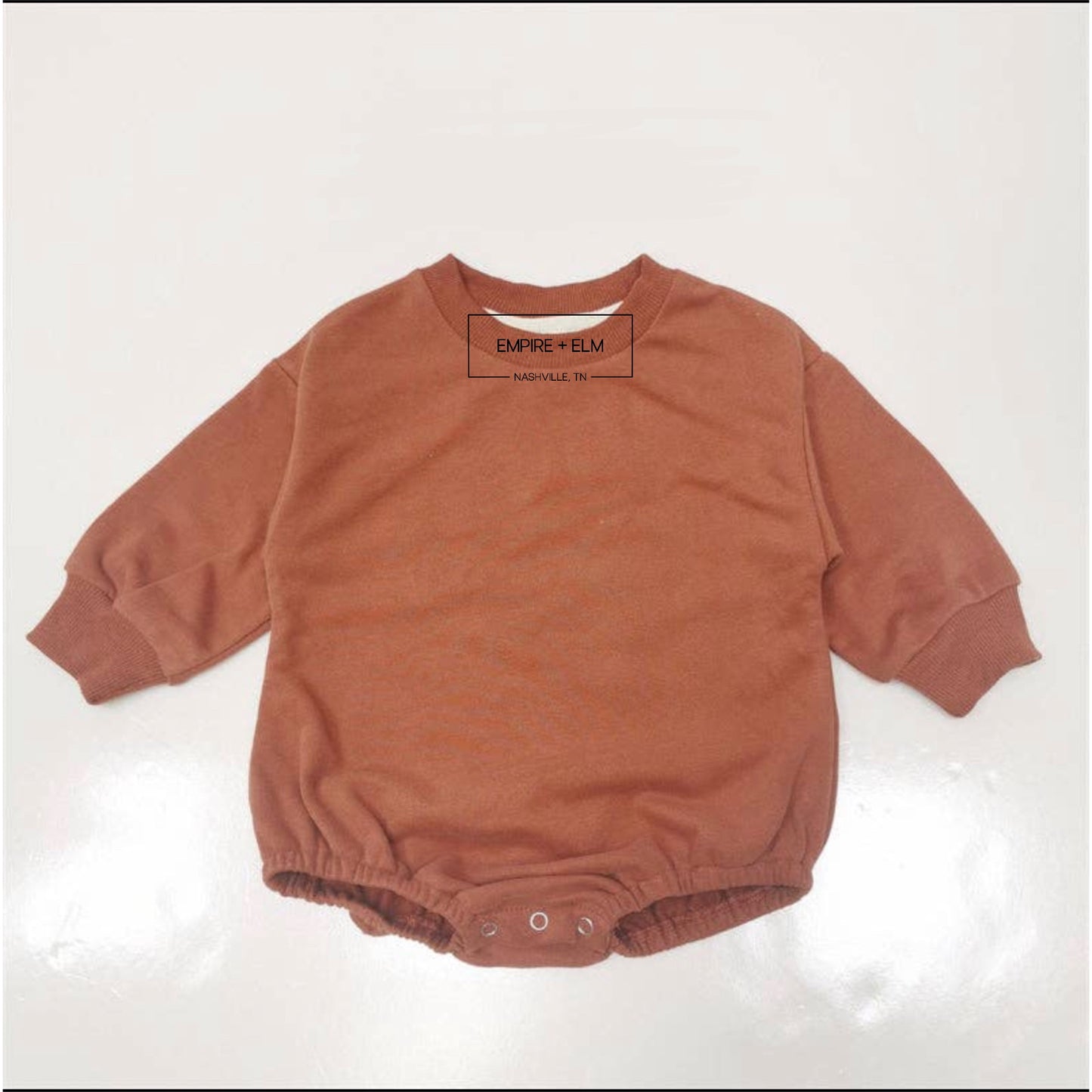 Crewneck Bubble Sweater Onesies-Blank